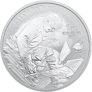2021 1 oz 1 oz Taekwondo silver coin