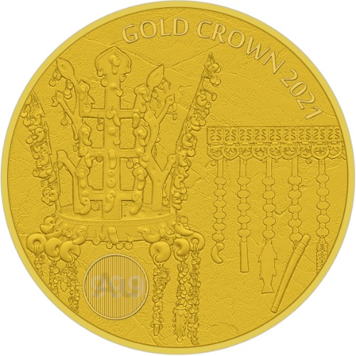2021 1 oz gold crown gold coin