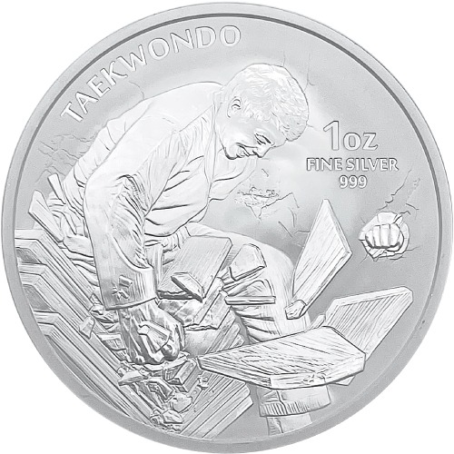 2021 1oz Taekwondo silver coin