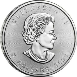 2020 1 oz Canada Maple Leaf .9999 Silver Coin